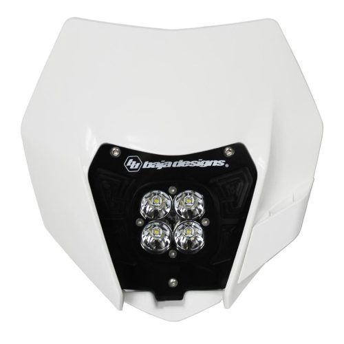 KTM Headlight Kit DC 14-16 w/Headlight Shell White Squadron Sport Baja Designs