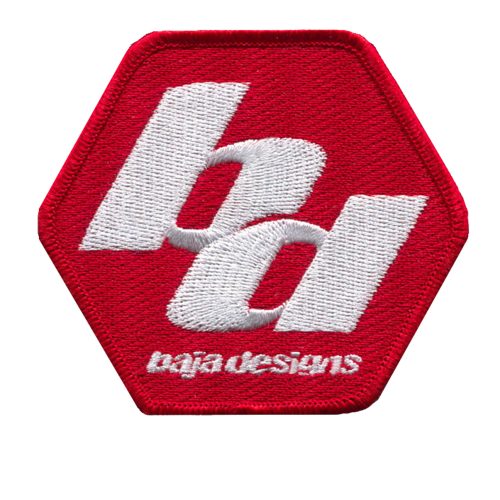 Baja Designs Patch 3×3 Inch Red/White