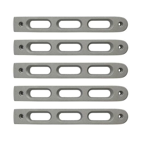 2007-18 Jeep JK Silver Slot Style Door Handle Inserts set of 5 DV8 Offroad