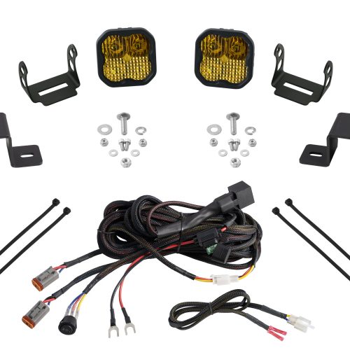 Stage Series Backlit Ditch Light Kit for 2021-2022 Ford F-150, SS3 Pro Yellow Combo Diode Dynamics